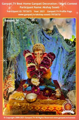 Akshay Soseti Home Ganpati Picture