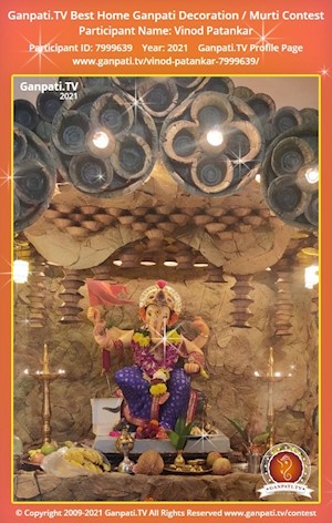 Vinod Patankar Home Ganpati Picture