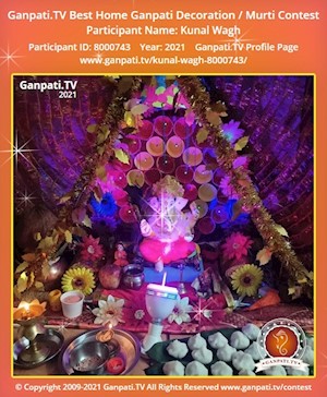 Kunal Wagh Home Ganpati Picture