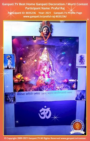 Praful Raj Home Ganpati Picture