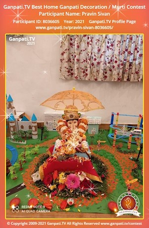 Pravin Sivan Home Ganpati Picture