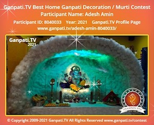 Adesh Amin Home Ganpati Picture