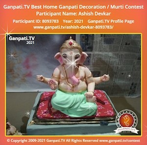 Ashish Devkar Home Ganpati Picture