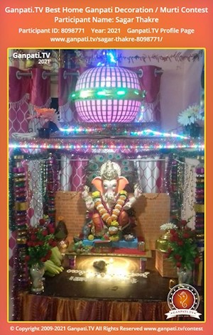 Sagar Thakre Home Ganpati Picture