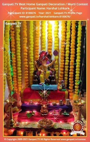 Harshal Lohkare Home Ganpati Picture