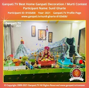 Sunil Gharte Home Ganpati Picture