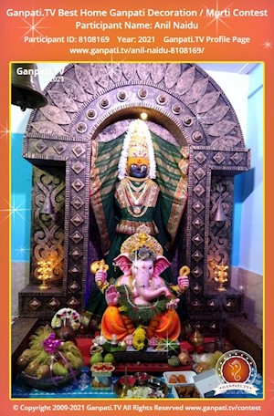 Anil Naidu Home Ganpati Picture