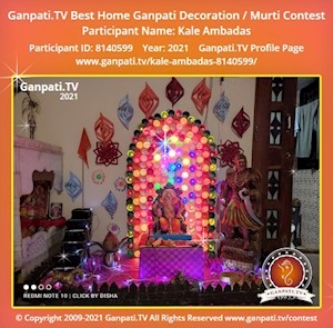 Kale Ambadas Home Ganpati Picture