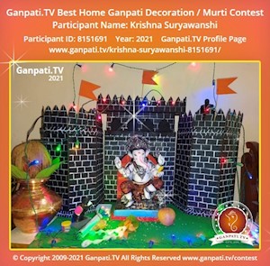 Krishna Suryawanshi Home Ganpati Picture