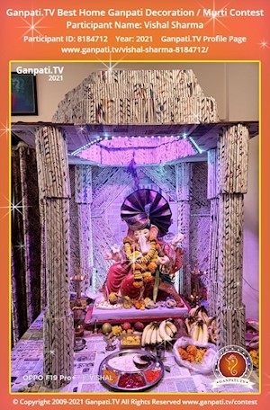 Vishal Sharma Home Ganpati Picture
