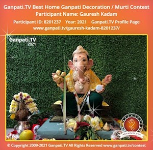 Gauresh Kadam Home Ganpati Picture
