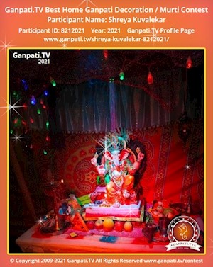 Shreya Kuvalekar Home Ganpati Picture
