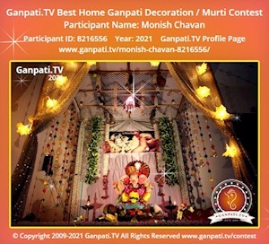 Monish Chavan Home Ganpati Picture