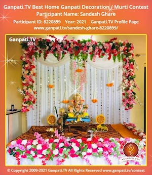 Sandesh Ghare Home Ganpati Picture