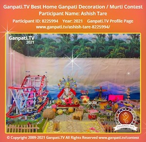 Ashish Tare Home Ganpati Picture