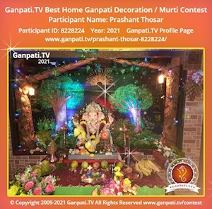 Prashant Thosar Home Ganpati Picture