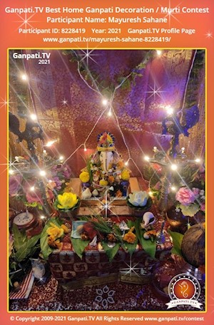 Mayuresh Sahane Home Ganpati Picture