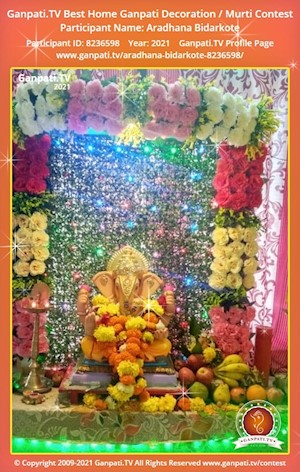 Aradhana Bidarkote Home Ganpati Picture