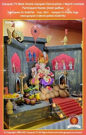 Jitesh Jadhav Home Ganpati Picture