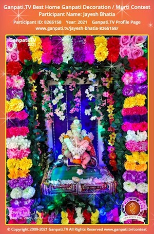 Jayesh Bhatia Home Ganpati Picture