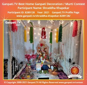Shraddha Khapekar Home Ganpati Picture