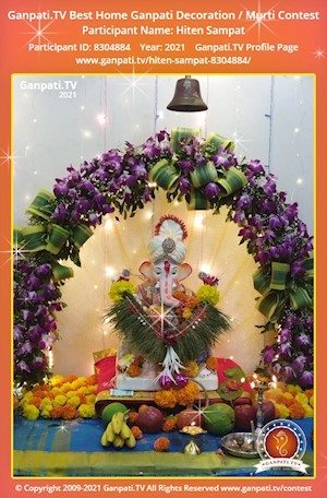 Hiten Sampat Home Ganpati Picture