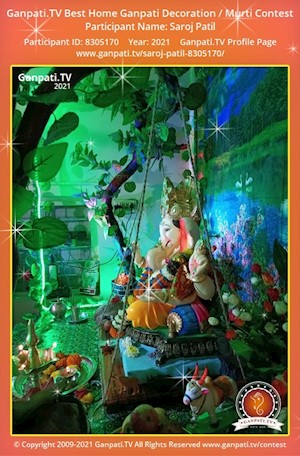 Saroj Patil Home Ganpati Picture