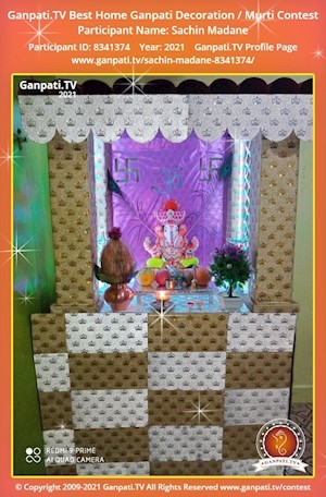 Sachin Madane Home Ganpati Picture