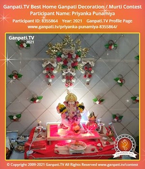 Priyanka Punamiya Home Ganpati Picture