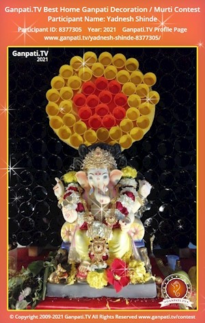 Yadnesh Shinde Home Ganpati Picture