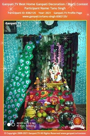 Tanu Singh Home Ganpati Picture