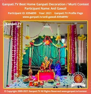 Anil Gawali Home Ganpati Picture