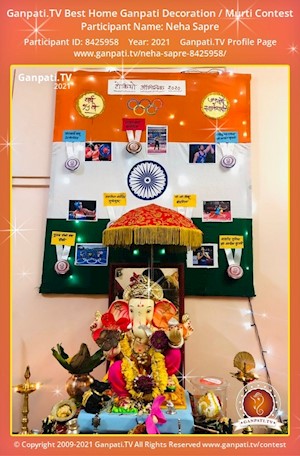 Neha Sapre Home Ganpati Picture