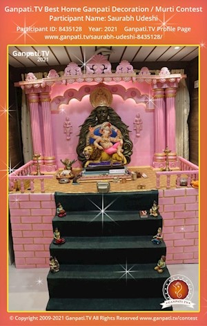 Saurabh Udeshi Home Ganpati Picture
