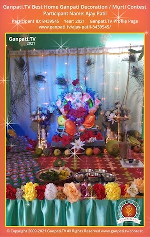 Ajay Patil Home Ganpati Picture