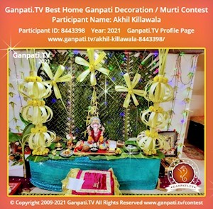 Akhil Killawala Home Ganpati Picture