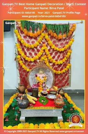 Birva Patel Home Ganpati Picture