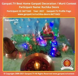 Ruchika Deore Home Ganpati Picture