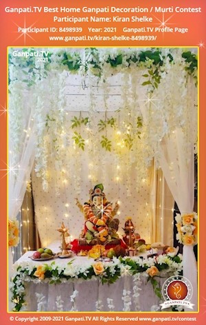 Kiran Shelke Home Ganpati Picture