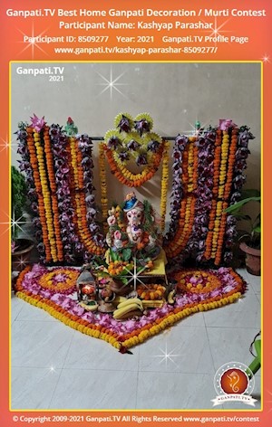 Kashyap Parashar Home Ganpati Picture
