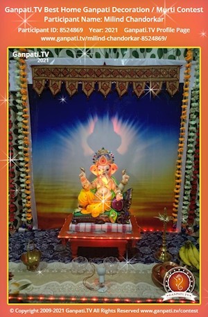 Milind Chandorkar Home Ganpati Picture