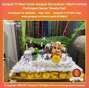 Shweta Patil Home Ganpati Picture