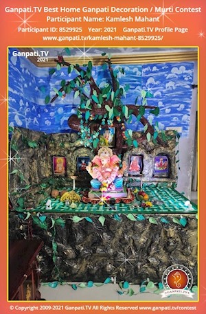 Kamlesh Mahant Home Ganpati Picture