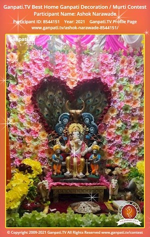 Ashok Narawade Home Ganpati Picture