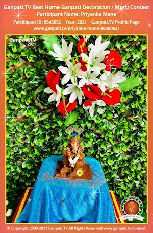 Priyanka Mane Home Ganpati Picture