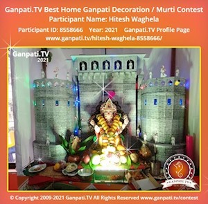 Hitesh Waghela Home Ganpati Picture