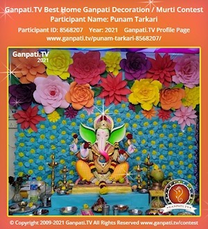 Punam Tarkari Home Ganpati Picture