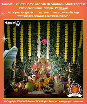 Swapnil Pawaskar Home Ganpati Picture