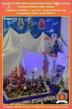 Kedar Uttekar Home Ganpati Picture