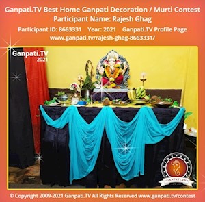 Rajesh Ghag Home Ganpati Picture